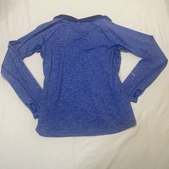 Nike Element Dri-FIT 1/4 Zip Pullover Women's M Blue Heather Running Top - Picture 6 of 11
